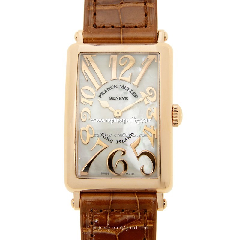 Franck Muller LONG ISLAND 952 QZ REL MOP (5N) Quartz 18kt Rose Gold White