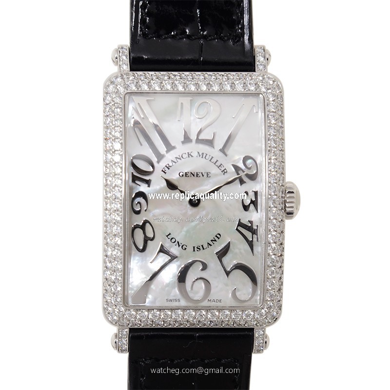 Franck Muller LONG ISLAND 952 QZ REL MOP D (OG) Quartz 18kt White Gold & Diamond White