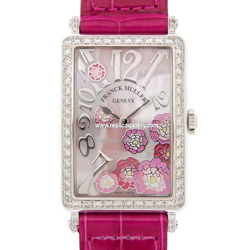 Franck Muller LONG ISLAND 952 QZ REL MOP RS D 1R PEONY (AC) Quartz Stainless Steel & Diamonds White