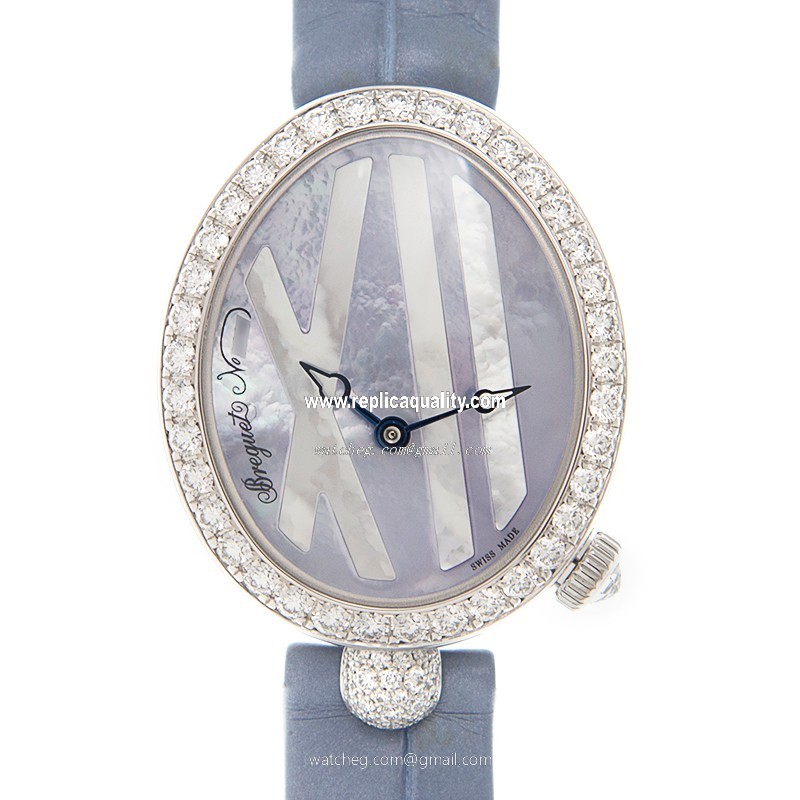 Breguet REINE DE NAPLES 9818BB/5V/922/DD0D Automatic 18kt White Gold & Diamond Light Purple