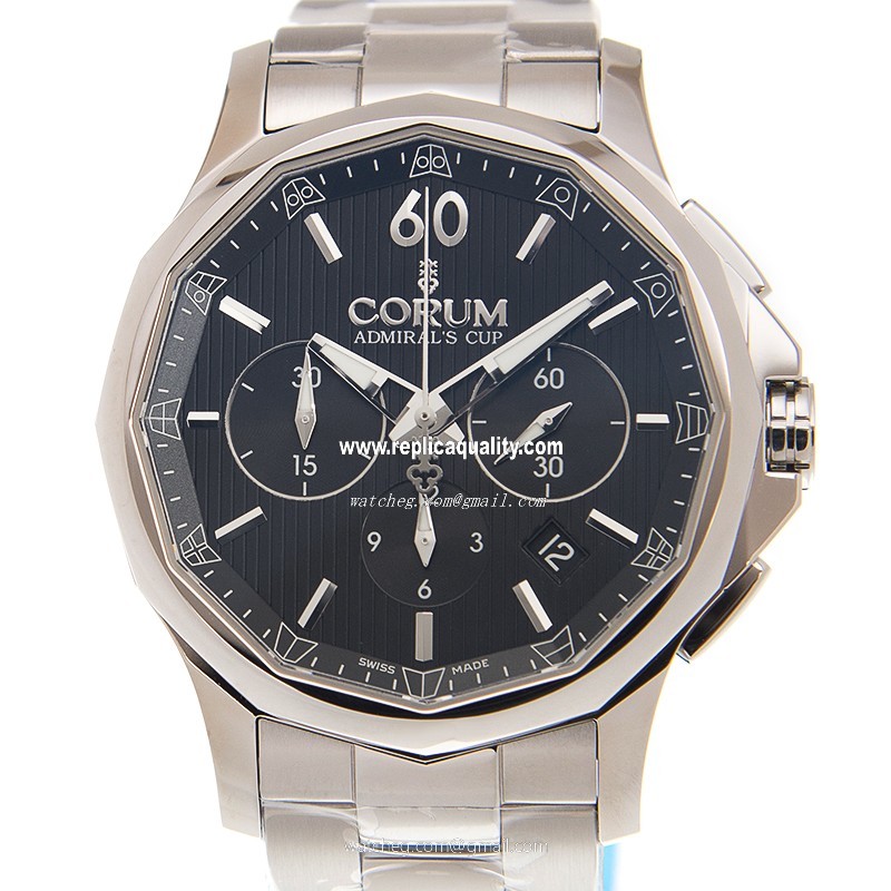 Corum ADMIRALS CUP 984.101.20/V705 AN10 Automatic Stainless Steel Black