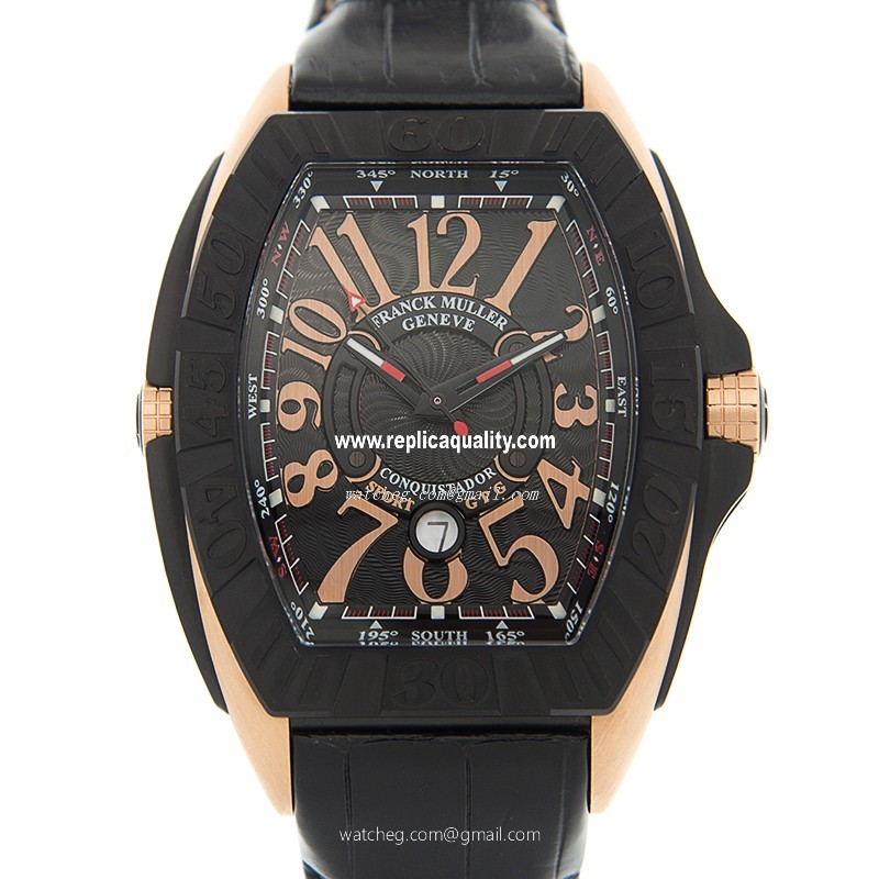 Franck Muller CONQUISTADOR GPG 9900 SC DT GPG (TT.NR.5N) Automatic 18kt Rose Gold & Steel Black
