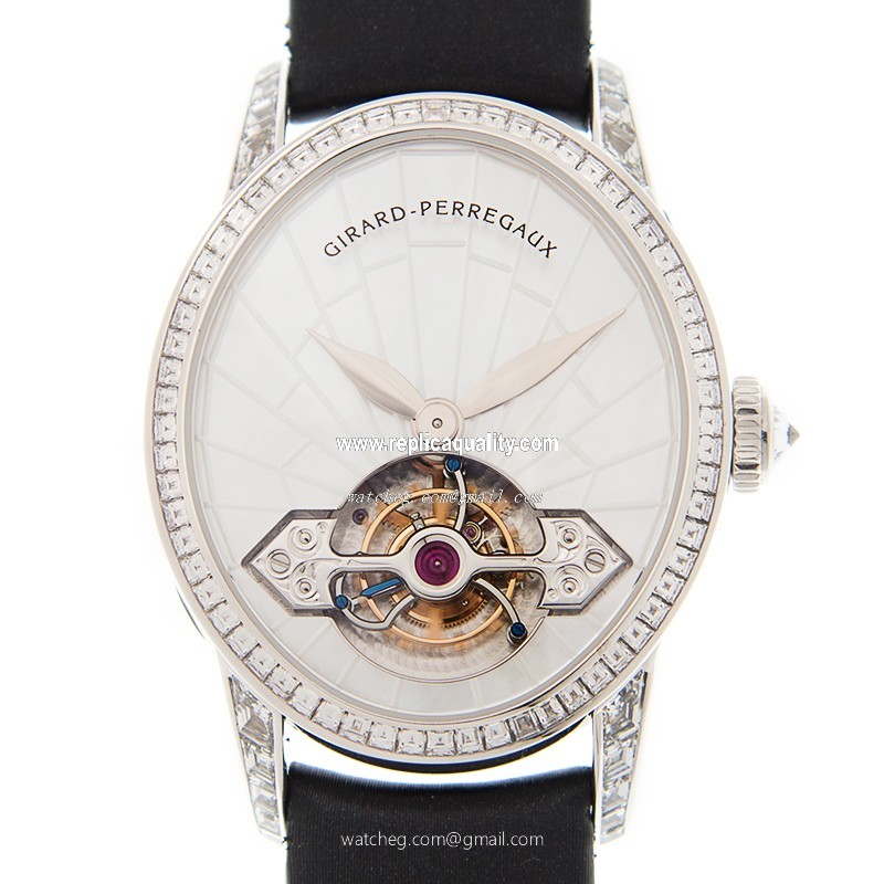 Girard Perregaux CATS EYE JEWELLERY 99490B53E791-JK6A Manual Wind 18kt White Gold & Diamond Silvery & White