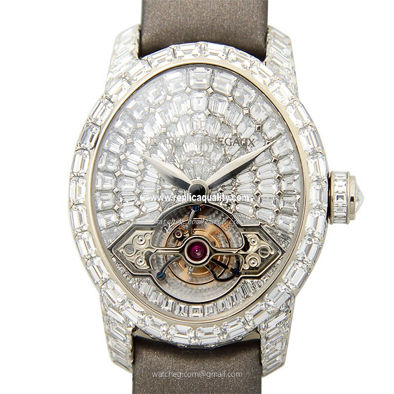 Girard Perregaux CATS EYE JEWELLERY 99498B53P7B1AKK7A Manual Wind 18kt White Gold & Diamond Silver