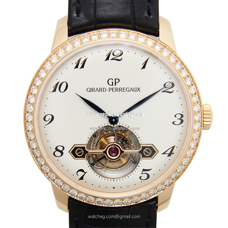 Girard Perregaux GIRARD-PERREGAUX 1966 99535D-52A-111-BK6A Automatic 18kt Rose Gold & Diamonds White