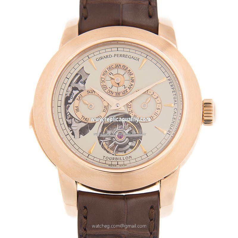 Girard Perregaux MEN 99741-52-831-BAEA Manual Wind 18kt Rose Gold White