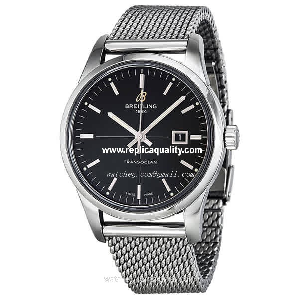 Breitling TRANSOCEAN CHRONOGRAPH A1036012-BA91-154A Automatic Stainless Steel Black