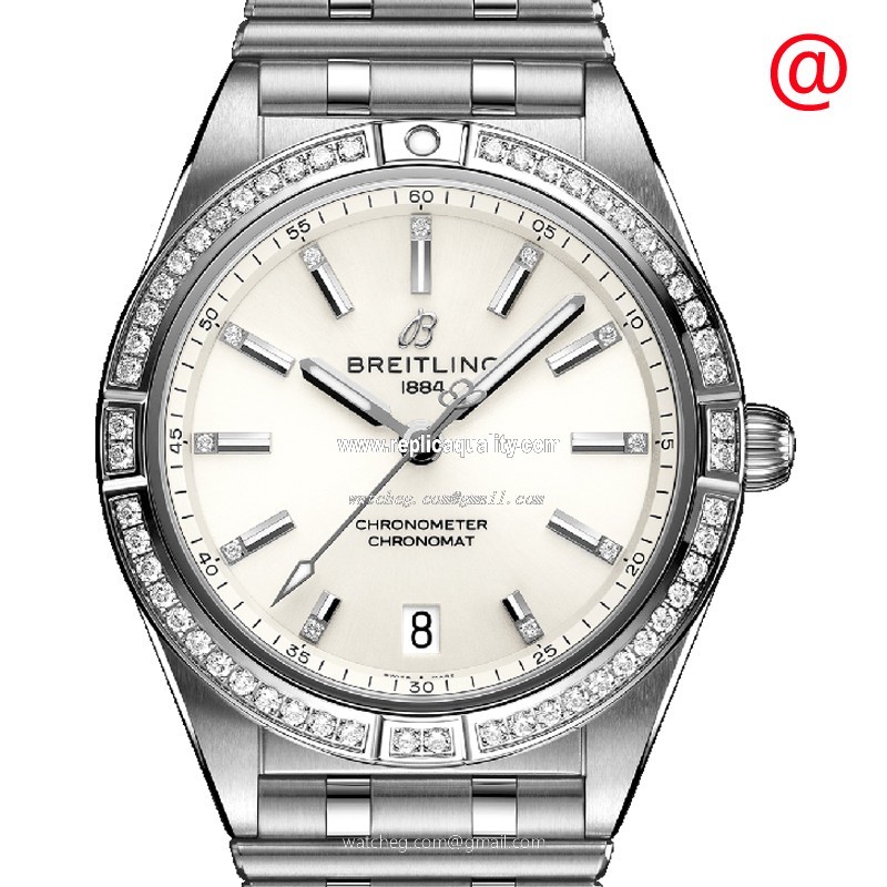 Breitling CHRONOMAT B01 A10380591A1A1 Automatic Stainless Steel & Diamonds White