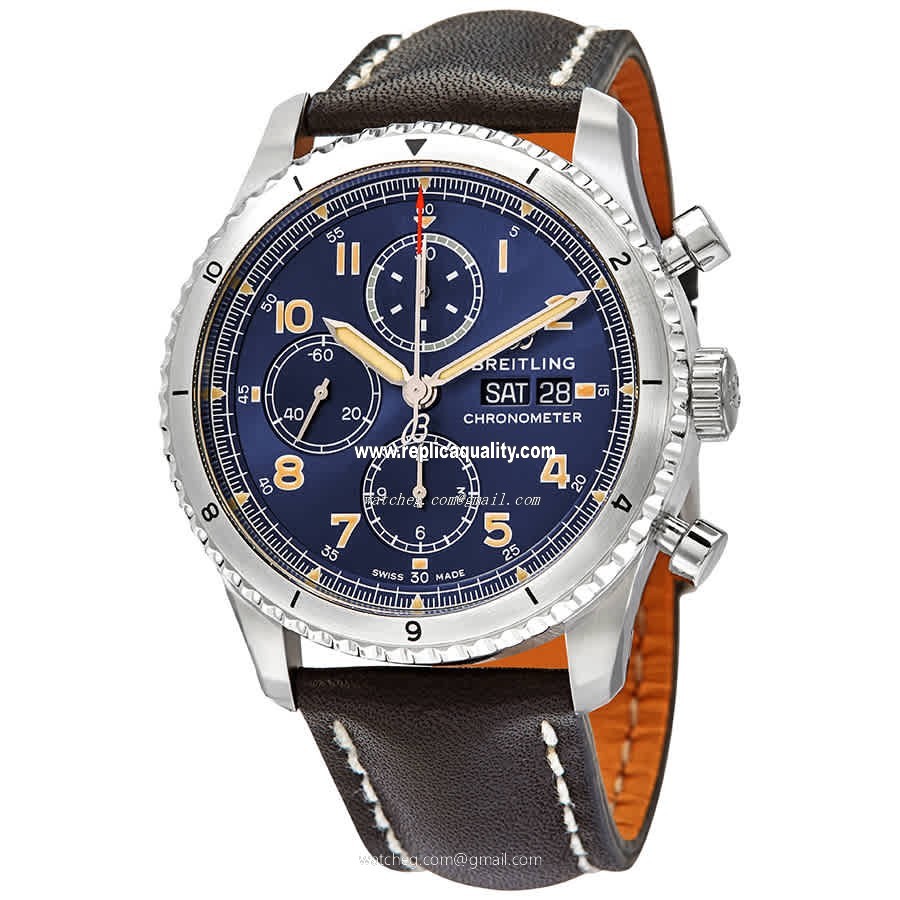 Breitling AVIATOR 8 A13316101C1X1 Automatic Stainless Steel Blue