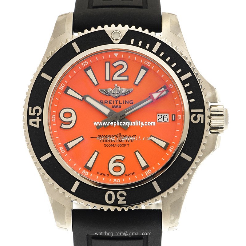 Breitling SUPEROCEAN 42 A17366D7101S2 Automatic Stainless Steel Orange