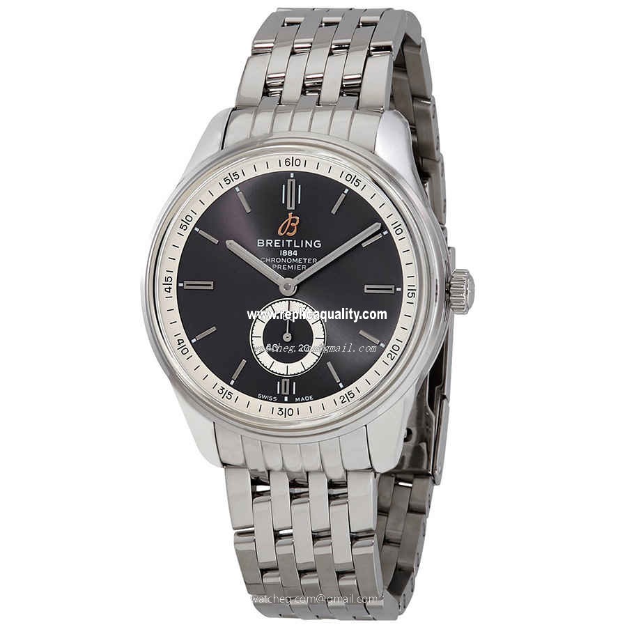 Breitling PREMIER A37340351B1A1 Automatic Stainless Steel Dark grey