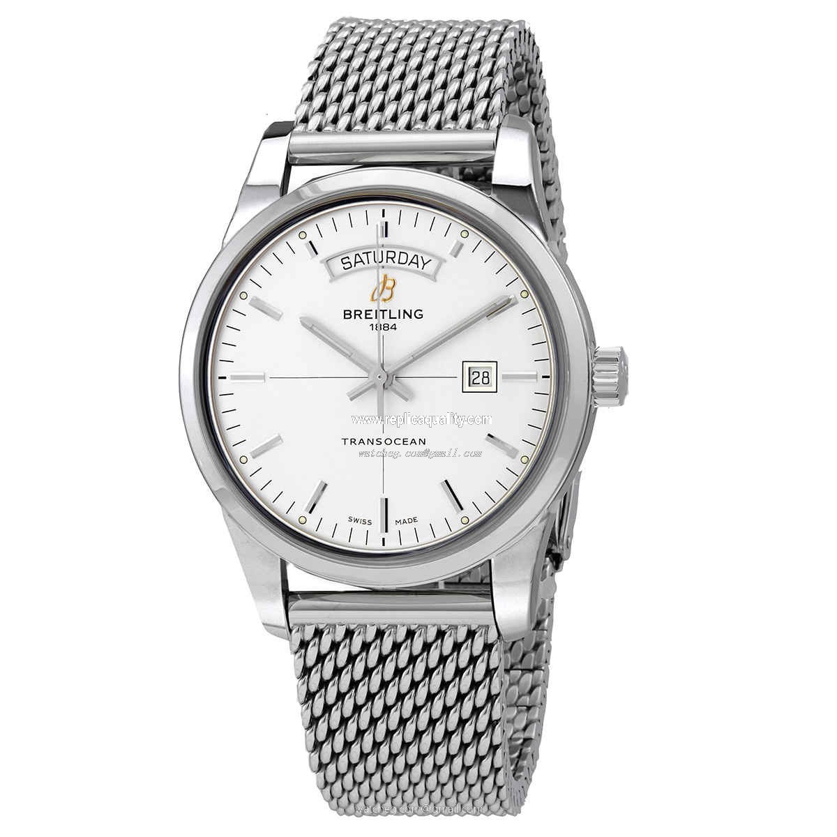 Breitling TRANSOCEAN DAY & DATE A45310121G1A1 Automatic Stainless Steel Silver