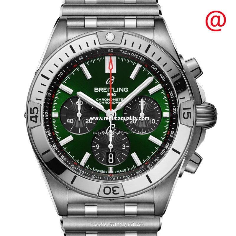 Breitling CHRONOMAT B01 AB01343A1L1A1 Automatic Stainless Steel Green