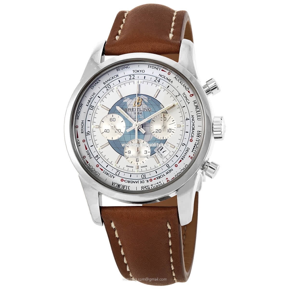 Breitling TRANSOCEAN CHRONOGRAPH AB0510U0/A732-440X/A20D.1 Automatic Stainless Steel White