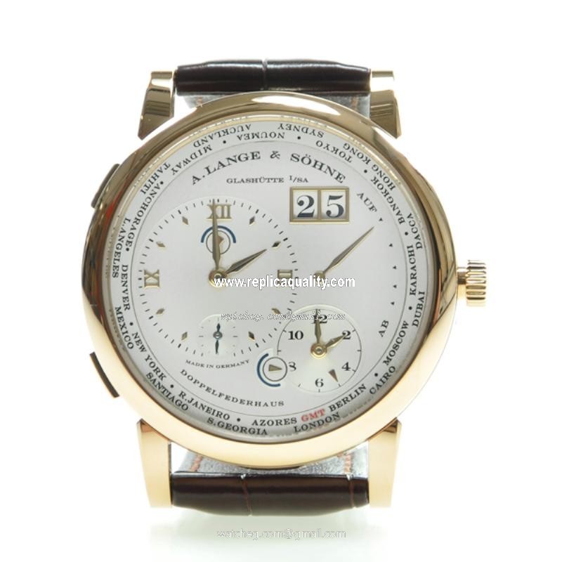 A Lange & Sohne GRAND LANGE 116.032 Manual Wind 18kt Rose Gold Silvery & White