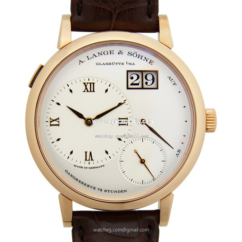 A Lange & Sohne GRAND LANGE 117.032 Manual Wind 18kt Rose Gold Silver