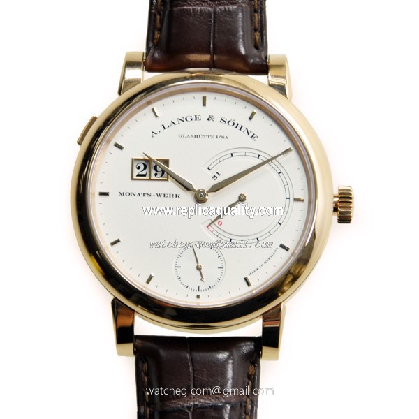A Lange & Sohne LANGE 31 130.032F Manual Wind 18kt Rose Gold Silvery & White