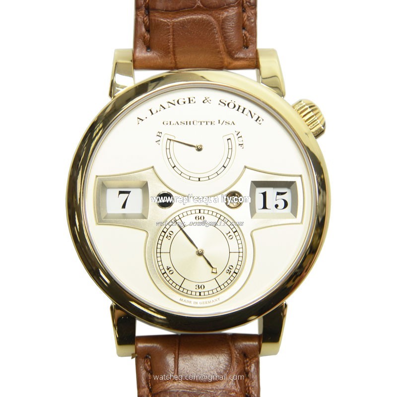 A Lange & Sohne OWL SERIES 140.021 Manual Wind 18kt Yellow Gold Silver