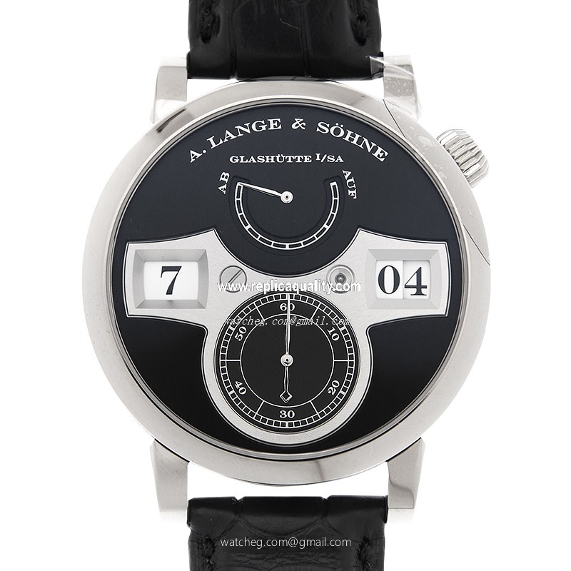 A Lange & Sohne OWL SERIES 140.029 Automatic 18kt White Gold Black