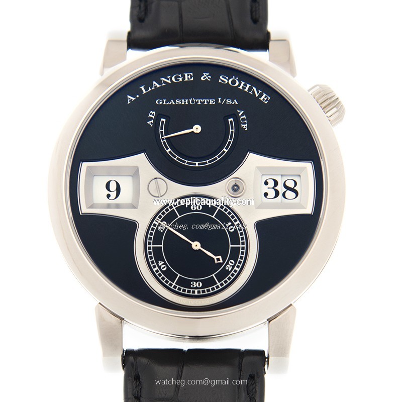 A Lange & Sohne OWL SERIES 140.029F Automatic 18kt White Gold Black