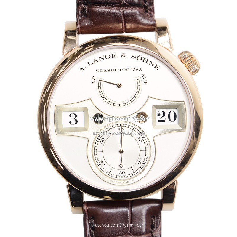 A Lange & Sohne OWL SERIES 140.032 Manual Wind 18kt Rose Gold Silver