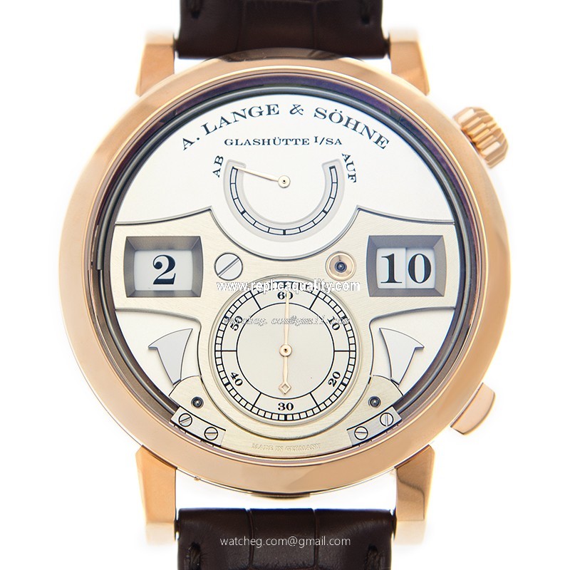 A Lange & Sohne OWL SERIES 145.032 Manual Wind 18kt Rose Gold Silver