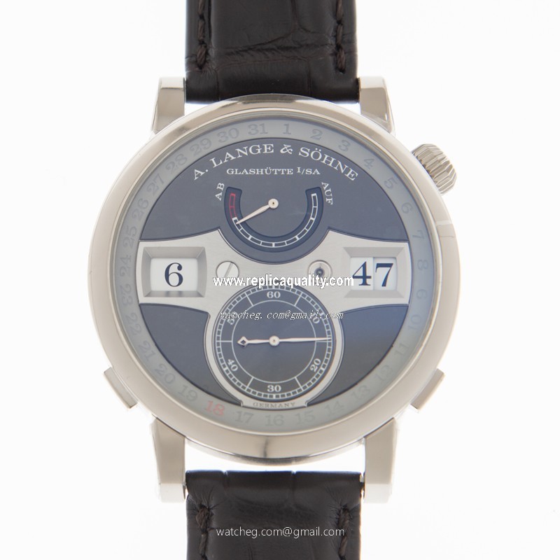 A Lange & Sohne OWL SERIES 148.038 Manual Wind 18kt White Gold Gray