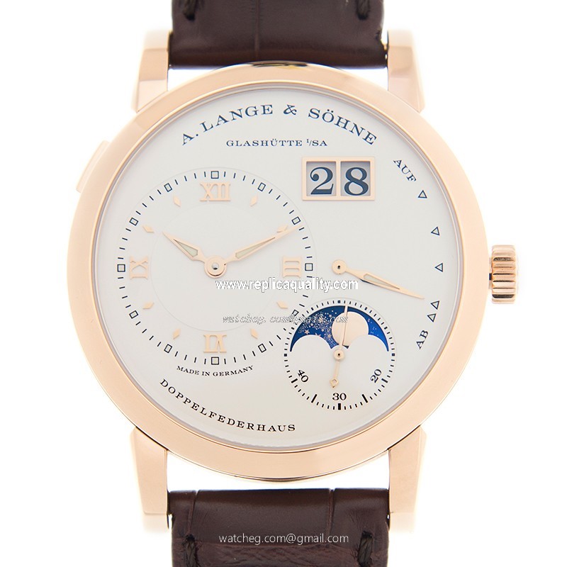 A Lange & Sohne LANGE 1 192.032 Automatic 18kt Rose Gold Silvery & White