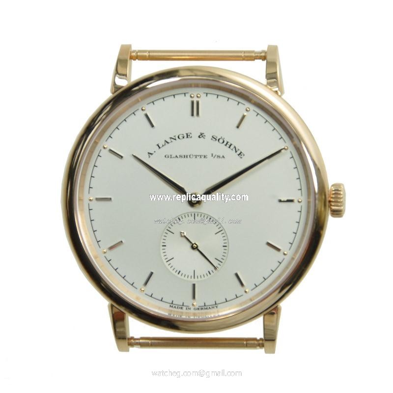 A Lange & Sohne SAXONIA 216.032 Manual Wind 18kt Rose Gold Silvery & White