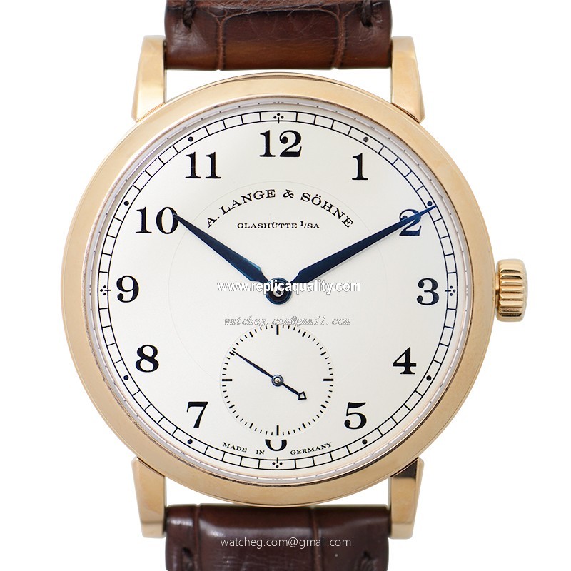 A Lange & Sohne 1815 CHRONOGRAPH 235.032 Manual Wind 18kt Rose Gold Silvery & White