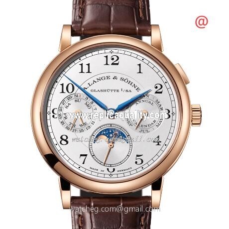 A Lange & Sohne 1815 238.032E Manual Wind 18kt Rose Gold Silver