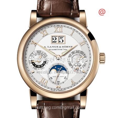 A Lange & Sohne SAXONIA 310.050E Automatic 18kt Rose Gold Silvery & White