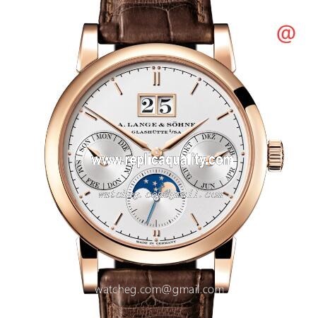 A Lange & Sohne SAXONIA 330.032R Automatic 18kt Rose Gold Silvery & White