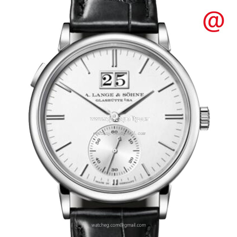 A Lange & Sohne SAXONIA 381.026 Automatic 18kt White Gold Silver