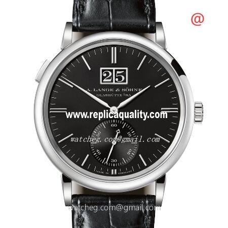 A Lange & Sohne SAXONIA 381.029 Automatic 18kt White Gold Black
