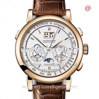 A Lange & Sohne SAXONIA 410.032 Manual Wind 18kt Rose Gold Silvery & White