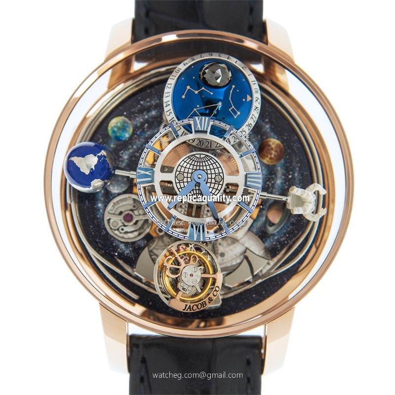 Jacob & Co ASTRONOMIA AM500.40.AC.SD.CGE4S Manual Wind 18kt Rose Gold Transparent