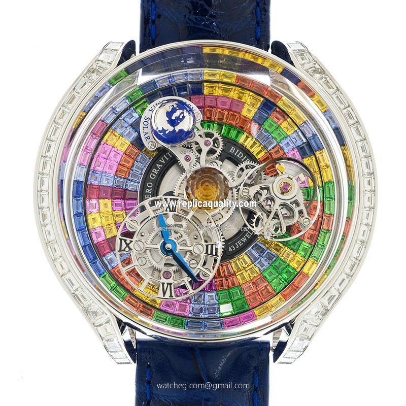 Jacob & Co ASTRONOMIA SOLAR AS800.30.BD.UC.ABALA Manual Wind 18kt White Gold & Diamond Transparent Skull