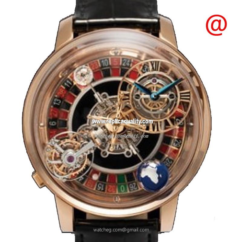 Jacob & Co ASTRONOMIA AT160.40.AA.AA.ADC4S Manual Wind 18kt Rose Gold Transparent Skull