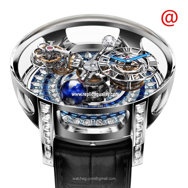 Jacob & Co ASTRONOMIA AT800.30.BD.UI.B Manual Wind 18kt White Gold Transparent Skull