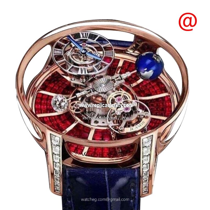 Jacob & Co ASTRONOMIA AT800.40.BD.BR.BGE4A Manual Wind 18kt Rose Gold Red