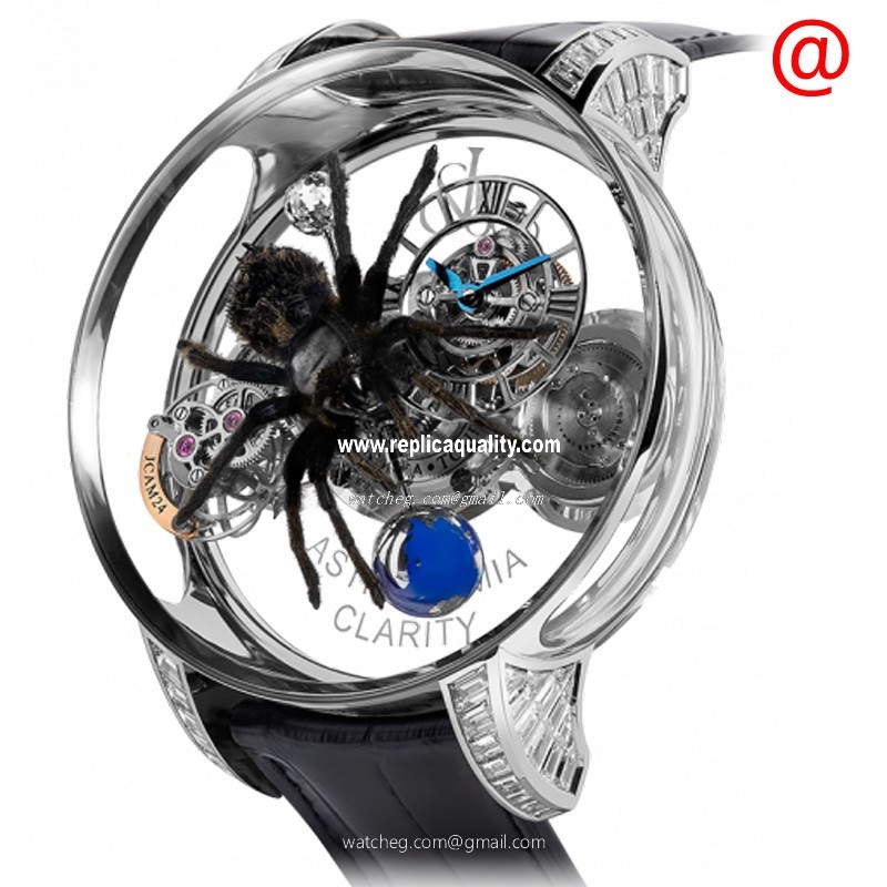 Jacob & Co ASTRONOMIA AT820.30.SP.SD.BBALA Manual Wind 18kt White Gold Transparent Skull