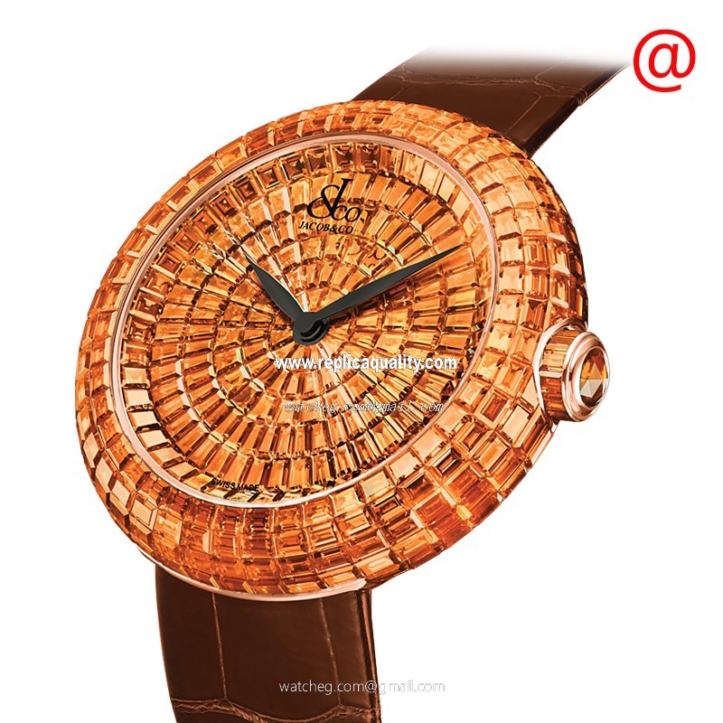 Jacob & Co BRILLIANT BA534.40.BO.BO.ATA4A Automatic 18kt Rose Gold Brown