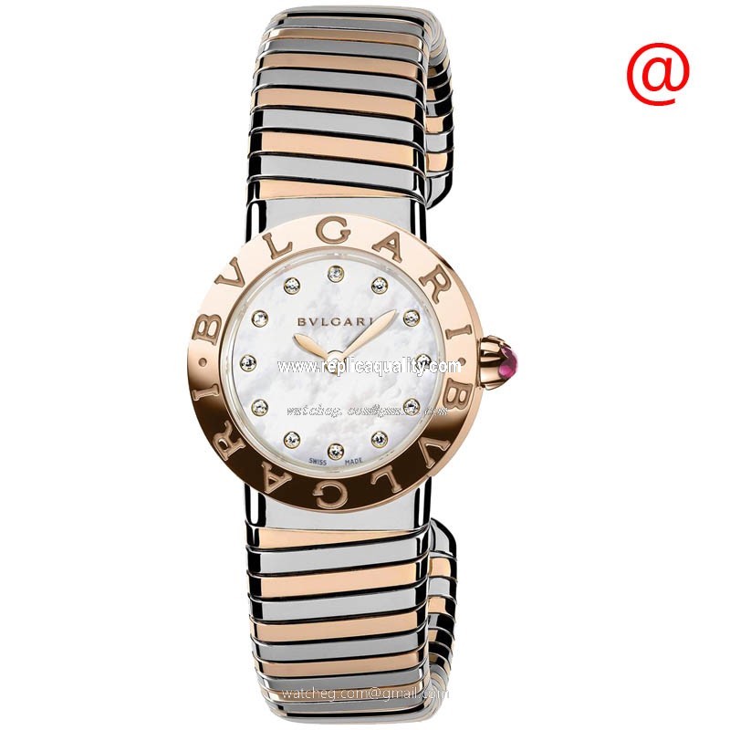 Bulgari BULGARI 102147 Quartz 18kt Rose Gold White