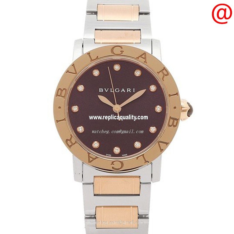 Bulgari BULGARI 102622 Automatic 18kt Rose Gold & Steel Deep Purple