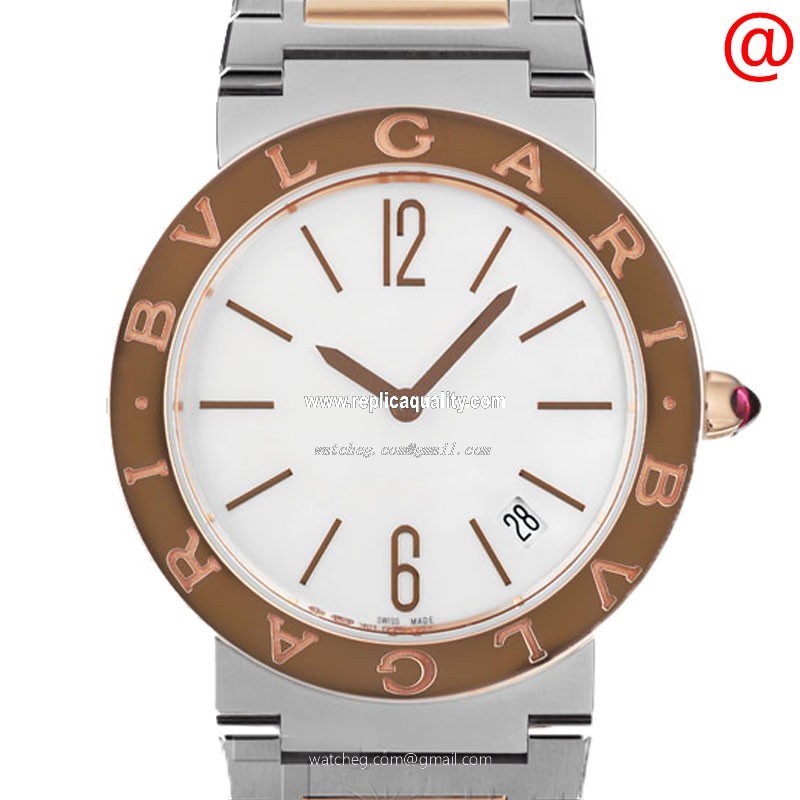 Bulgari BULGARI 102925 Automatic 18kt Rose Gold & Steel White