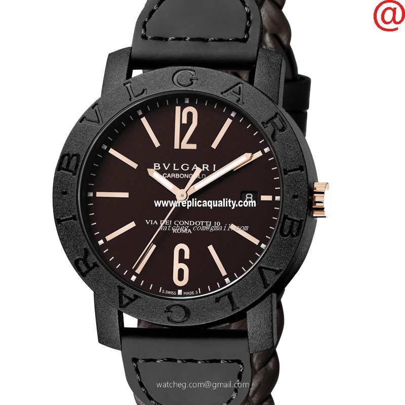 Bulgari BULGARI 102633 Automatic Carbon Fiber Dark Brown