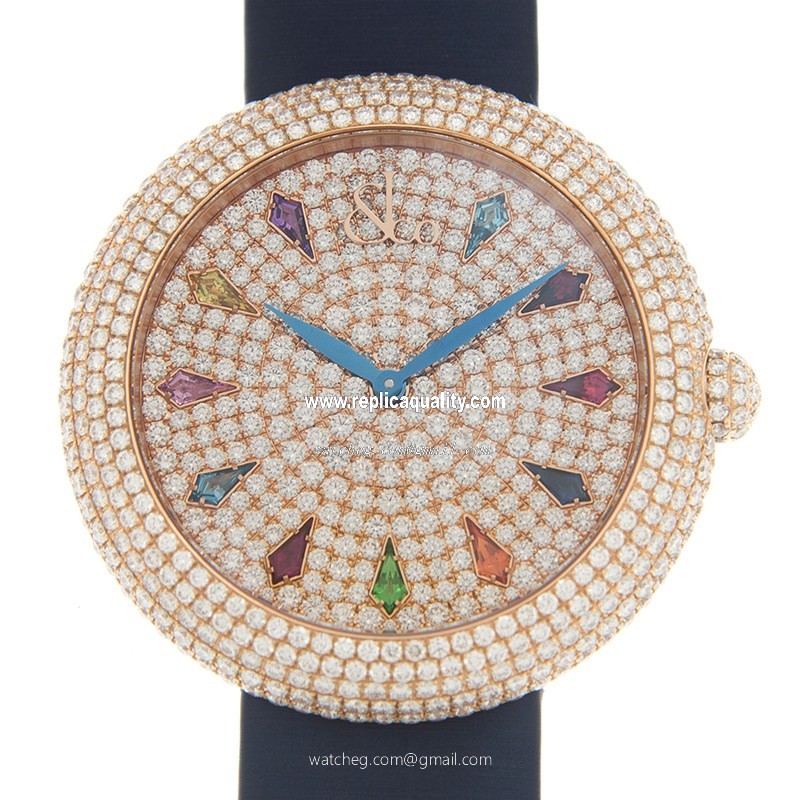 Jacob & Co BRILLIANT BQ030.40.RH.RR.ASK4A Quartz 18kt Rose Gold & Diamonds Gold