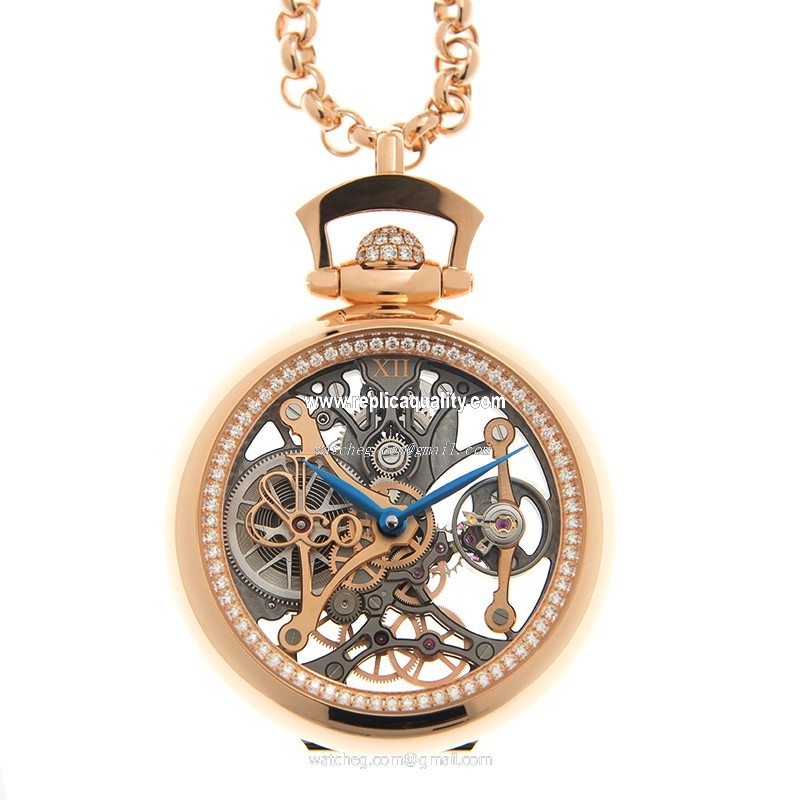 Jacob & Co BRILLIANT BS200.40.RD.CB.A40AA Automatic 18kt Rose Gold & Diamonds Transparent Skull