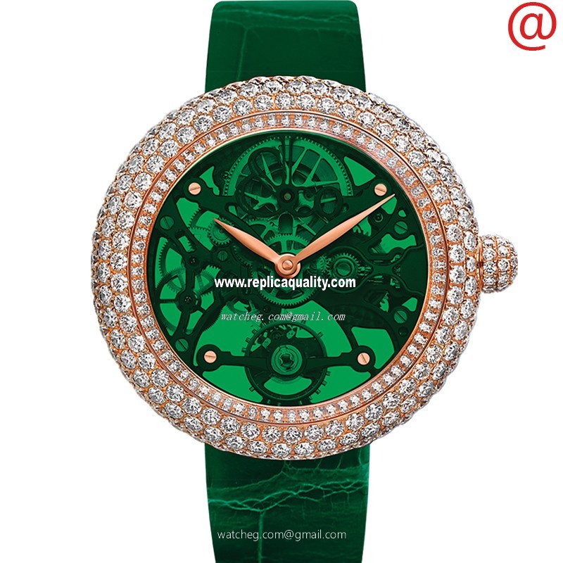 Jacob & Co BRILLIANT BS431.40.RD.QG.A Automatic 18kt Rose Gold Green